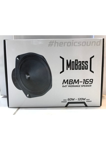 MBM-169 Oval Midrange 60W 120W Max Rms Power 1 Takım 2 Adet Metal Kapaklı