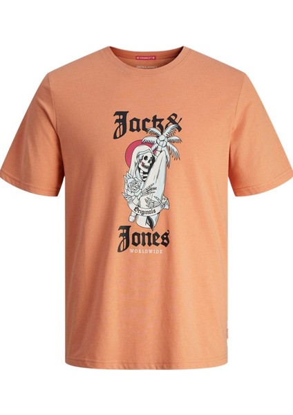 Jack & Jones Jorcoconut Skull Tee Ss Crew Neck Ln 12255192 Pudra