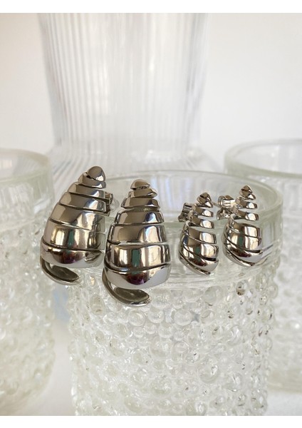 2cm Mini Boy Izgara Detaylı Damla Küpe - Silver fiyatları