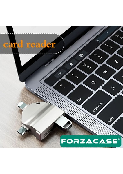 Lightning Type-C Micro USB To USB Flash Bellek ve Sd / Tf Kart Okuyucu Adaptör - FC459 modelleri