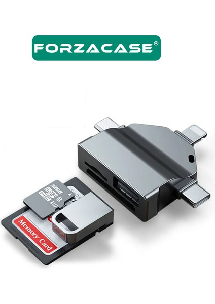 Lightning Type-C Micro USB To USB Flash Bellek ve Sd / Tf Kart Okuyucu Adaptör - FC459 indirimleri