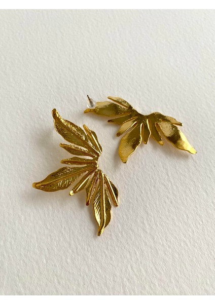 Özel Tasarım Parlak Kaplama Lilyum Çiçek Küpe fiyatları