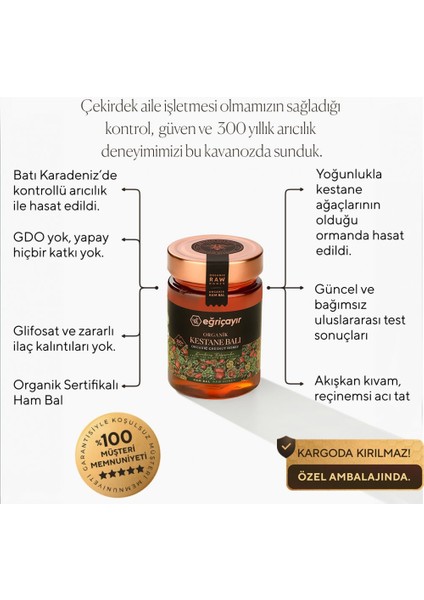 Organik Kestane Balı 450G