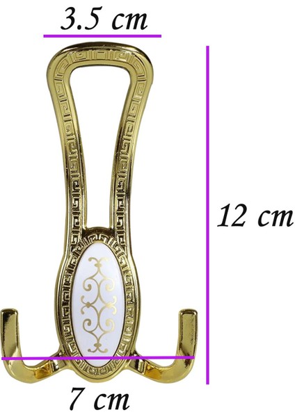 6 Adet Seç Portmanto Altın Gold Askı Vestiyer Duvar Askısı Askılık Metal Dolap Elbise Askılığı modelleri