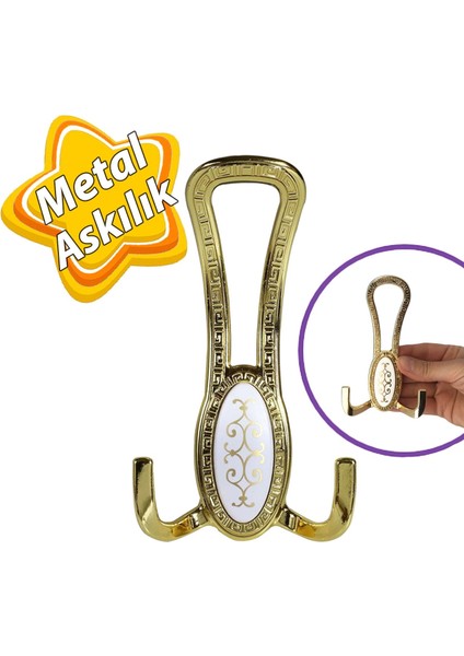 Seç Portmanto Altın Gold Askı Vestiyer Duvar Askısı Askılık Metal Dolap Elbise Askılığı