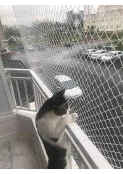 2,5 x 14 Metre Kalın Kedi Koruma Ağı Balkon Kedi Güvenlik Filesi Balkon Kapatma Ağı Kuş Önleme