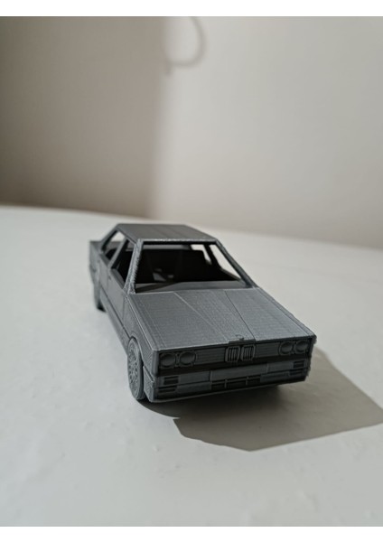 3D Layer Craft BMW-E30 Araba Maketi Plastik Gümüş Renk