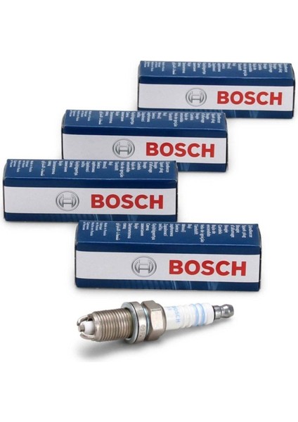Opel Vectra B Çift Tırnak Buji 4 Adet Takım Bosch Made in Germany