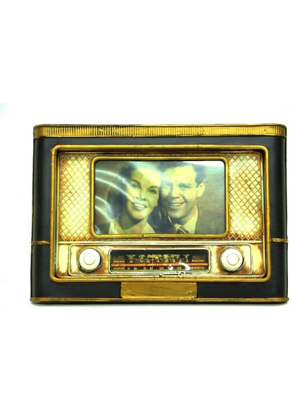 Dekoratif Metal Çerçeve Radyo