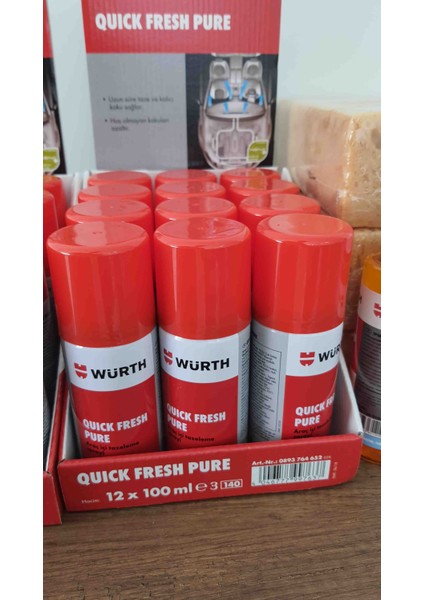 Quick Fresh Pure Araç Içi Tazeleme Spreyi 100 ml -Koku Bombası