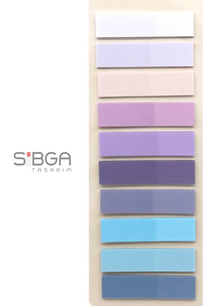 10 Renk 200 Yaprak Renkli Postit Sticker Yapışkanlı Not Kağıdı Post It