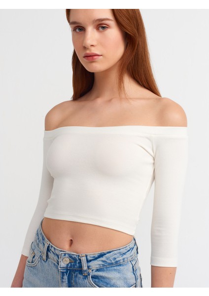 30937 Omuzları Açık Top-Ekru fırsatları