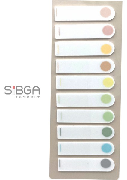 10 Renk 200 Yaprak Renkli Postit Sticker Yapışkanlı Not Kağıdı Post It