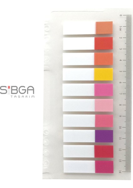 10 Renk 200 Yaprak Renkli Postit Sticker Yapışkanlı Not Kağıdı Post It