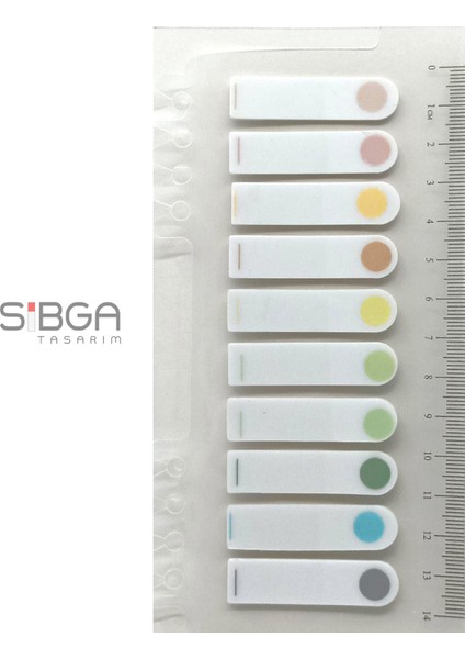 10 Renk 200 Yaprak Renkli Postit Sticker Yapışkanlı Not Kağıdı Post It