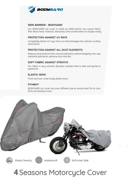 Kral Motor KR25-L Ava 5000 Motosiklet Brandası,branda,örtü