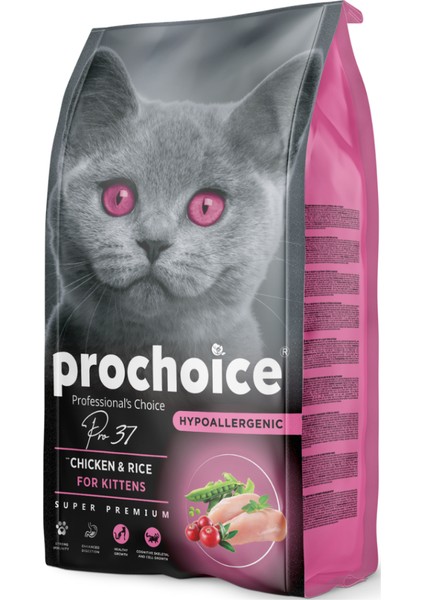 Pro 37 Kitten 2 kg Tavuklu Pirinçli Yavru Kedi Maması Hypoallergenıc