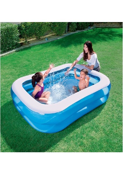 Havuz Dikdörtgen Mavi Aile Boy 201X150X51 cm Bestway - 54005 (Lisinya) fiyatları