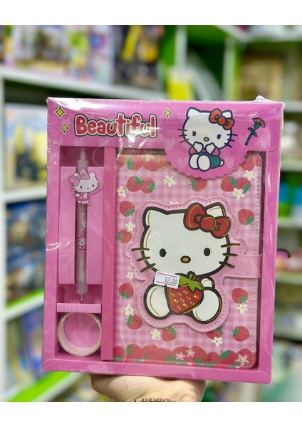 Hello Kitty Defter Kalem Bant Set 3