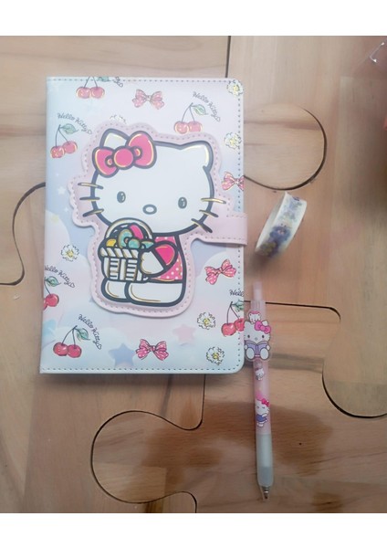 Hello Kitty Defter Kalem Bant Set 2