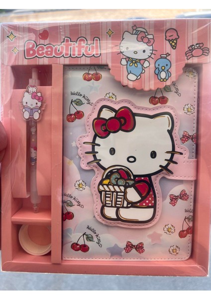 Hello Kitty Defter Kalem Bant Set 2