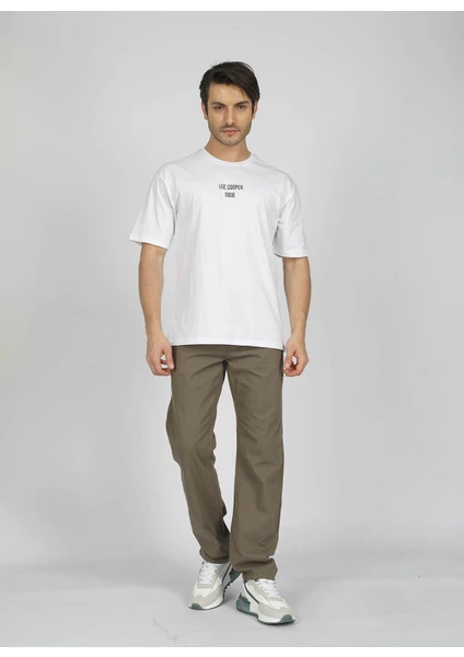 Lee Cooper Normal Bel Straight Haki Erkek Chino Pantolon 242 Lcm 221002 Rıcky Nd 1 Haki