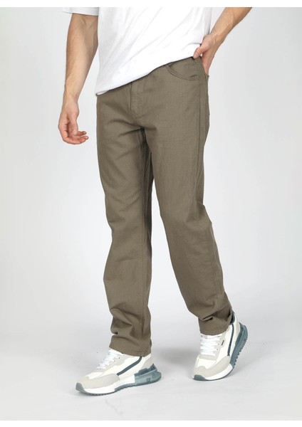 Lee Cooper Normal Bel Straight Haki Erkek Chino Pantolon 242 Lcm 221002 Rıcky Nd 1 Haki