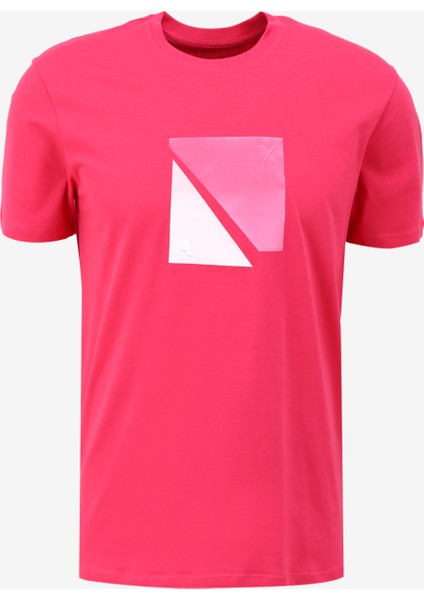 Bisiklet Yaka Düz Pembe Erkek T-Shirt 3dztcf ZJ3VZ 14BL