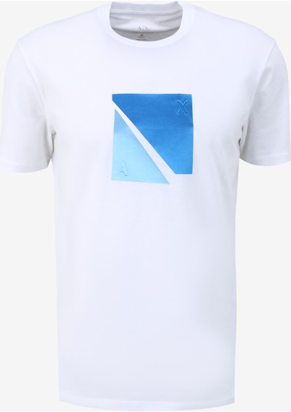 Bisiklet Yaka Düz Beyaz Erkek T-Shirt 3dztcf ZJ3VZ 1100