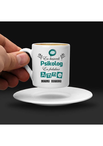 Psikolog Anneye Hediye Türk Kahvesi Fincanı