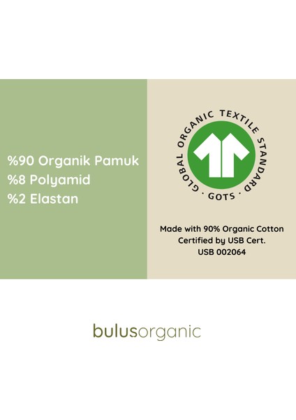 Buluş Organic 3'lü Ekoseli Kız Çocuk Soket Çorap