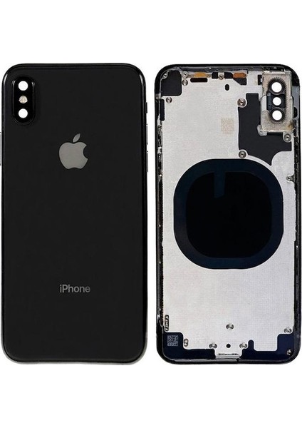 Apple iPhone Xs Ile Uyumlu Boş Kasa Siyah