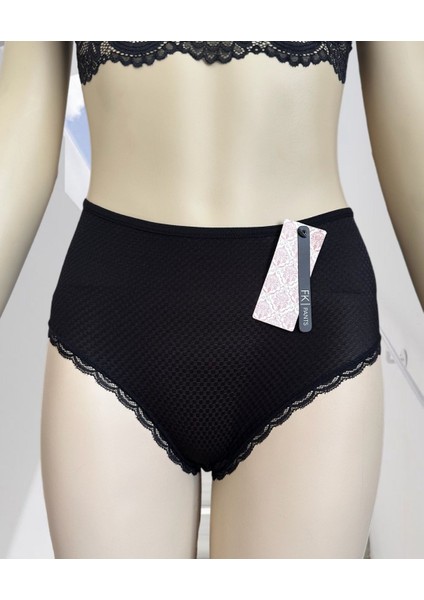 Pointy Love Kalpli Transparan Kumaş Arkası Dekolte Şeritli Yüksek Bel Slip