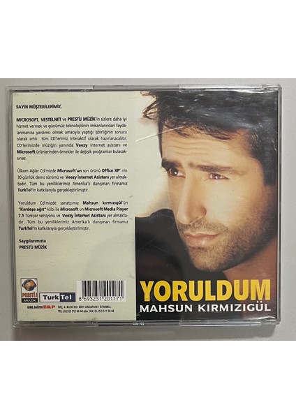 Mahsun Kırmızıgül Ülkem Ağlar - Yoruldum 2 CD (Orjnal Dönem Baskı Cd)