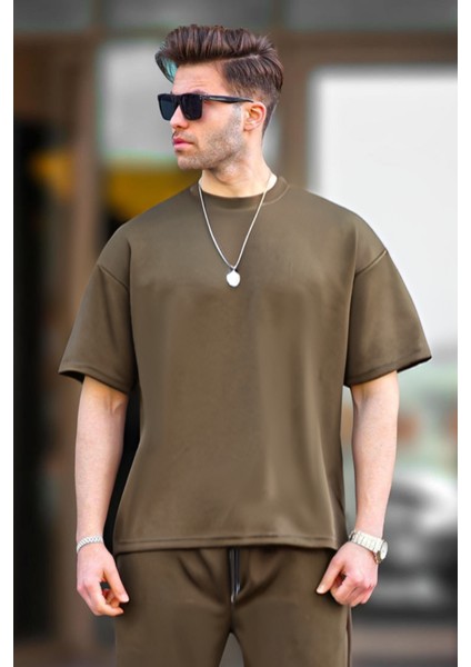 Erkek Oversize Penyenefes Alan T-Shirt