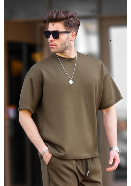 Erkek Oversize Penyenefes Alan T-Shirt