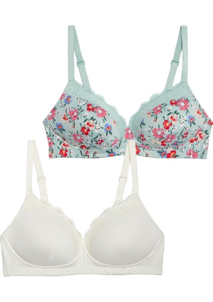 2'li Desenli Ameliyat Sonrası Sütyeni