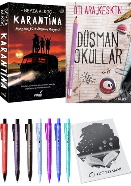 Karantina 1 - Düşman Okullar 1 + Kalem + Not Defteri