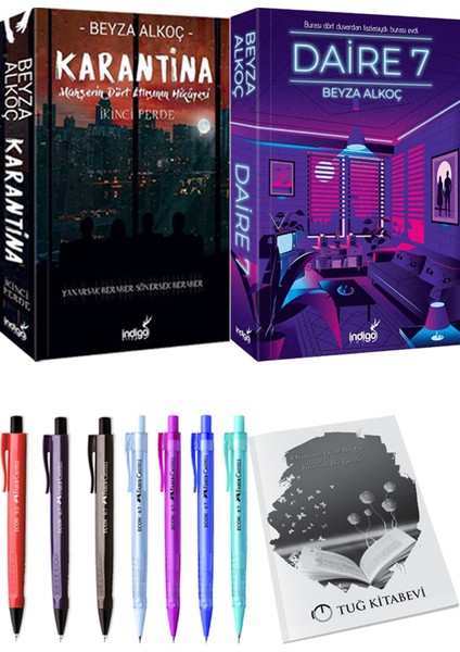 Karantina 2 ve Daire 7 + Kalem + Not Defteri