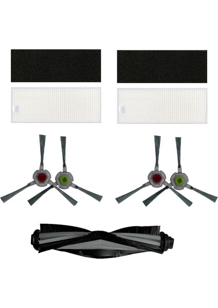 Yedek Yedek Parçalar Yan Fırçalar K650 Robotik Süpürge Aksesuarlarına Uygun (7 Adet) (Yurt Dışından)