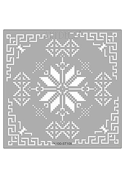 Stencil 30X30Cm Etamin-1 109