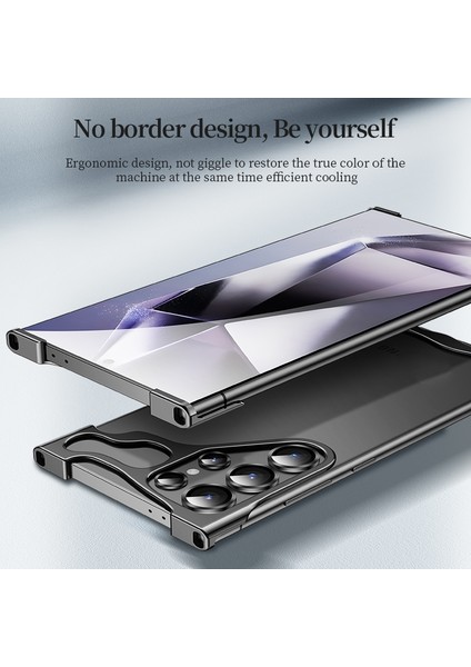 Samsung Galaxy S23 Ultra 5g Için Çerçevesiz Metal Telefon Kılıfı (Yurt Dışından)