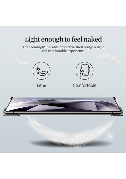 Samsung Galaxy S23 Ultra 5g Için Çerçevesiz Metal Telefon Kılıfı (Yurt Dışından)