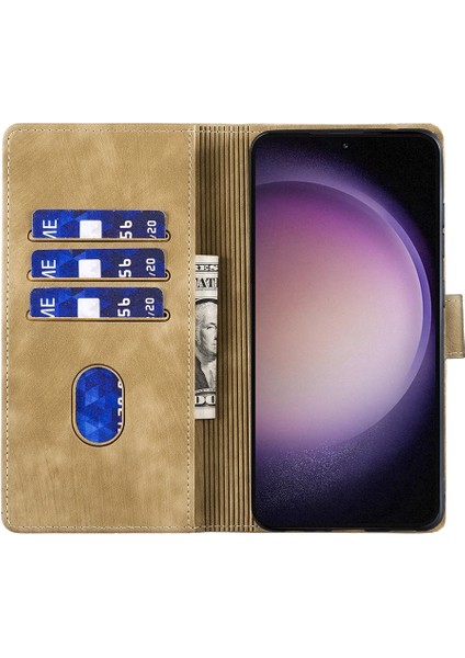 Samsung Galaxy S23 5g Için Kalem Kalp Kedi Pu Kılıf (Yurt Dışından)