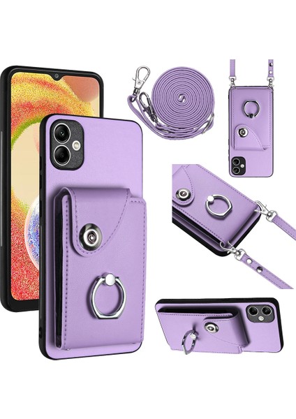 Samsung Galaxy A05 Için Crossbody Kart Çantası Kılıfı (Yurt Dışından)