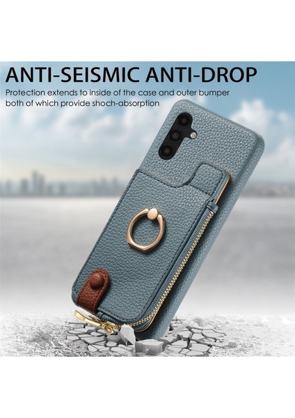 Samsung Galaxy A04S Için Deri Cüzdan Telefon Kılıfı (Yurt Dışından)