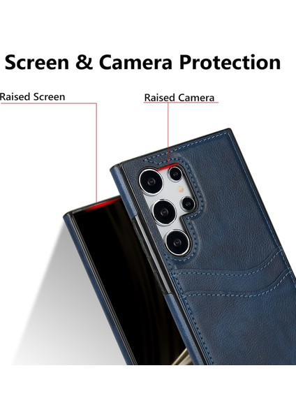 Samsung Galaxy S24 Ultra 5g Için Deri Telefon Kılıfı (Yurt Dışından)