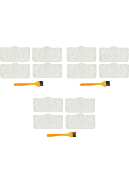 15 Adet Buharlı Süpürge Paspas Bezi Temizleme Pedleri Xiaomi Deerma Dem ZQ600 ZQ610 Tutamak Temizleyici Paspas Aksesuarı (Yurt Dışından)