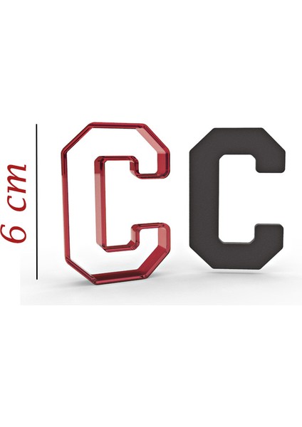 6 cm C Harfi Kurabiye Kalıbı