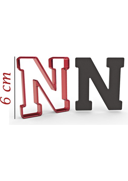 6 cm N Harfi Kurabiye Kalıbı
